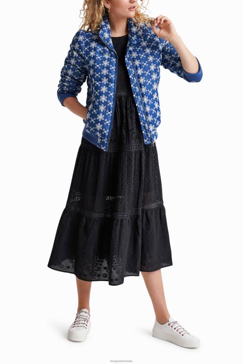 oblačila NFXLT512 ženske Desigual prešita jakna s čipko