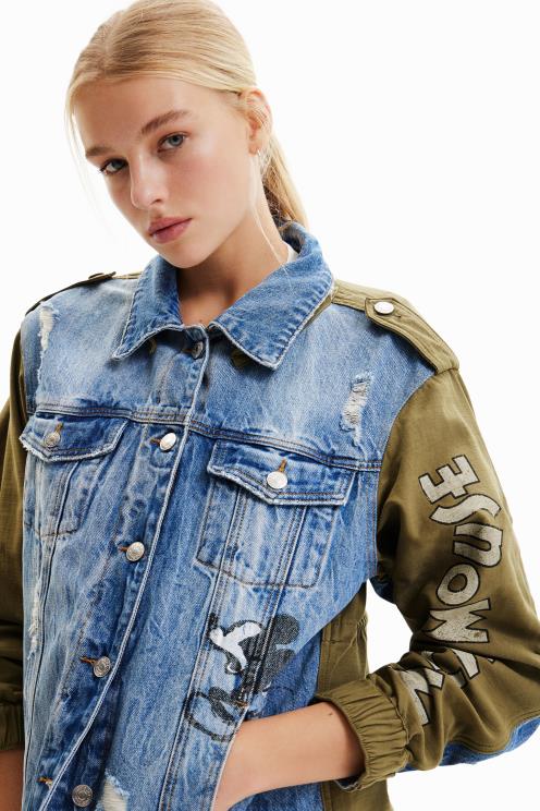 oblačila NFXLT58 ženske Desigual Disneyjeva parka jakna Mickey Mouse