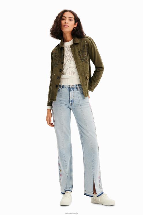 oblačila NFXLT647 ženske Desigual vezena parka jakna