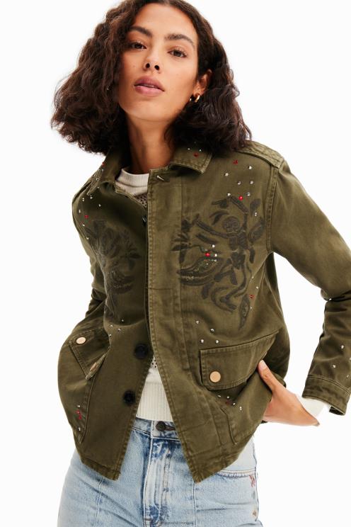 oblačila NFXLT647 ženske Desigual vezena parka jakna