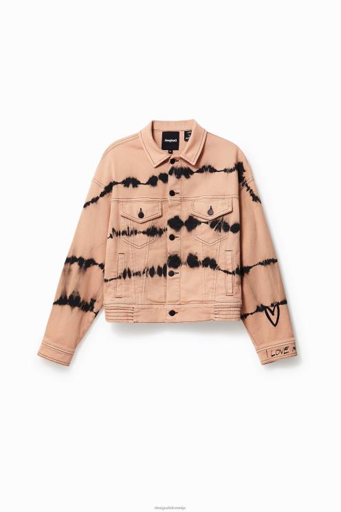 oblačila NFXLT686 ženske Desigual tie-dye denim jakna