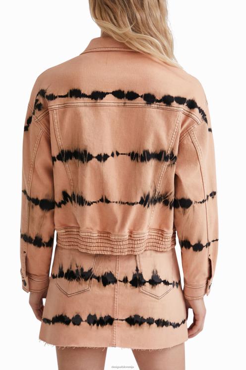 oblačila NFXLT686 ženske Desigual tie-dye denim jakna