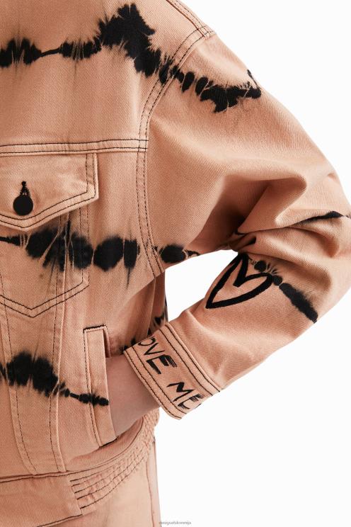 oblačila NFXLT686 ženske Desigual tie-dye denim jakna