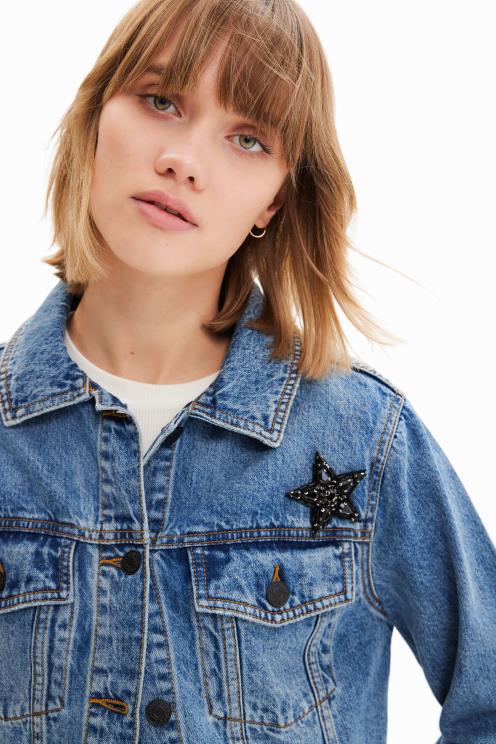 oblačila NFXLT720 ženske Desigual kratka power denim jakna