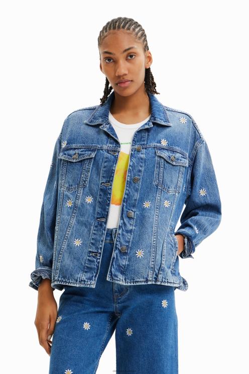 oblačila NFXLT742 ženske Desigual daisy denim jakna