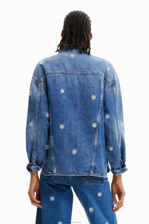 oblačila NFXLT742 ženske Desigual daisy denim jakna