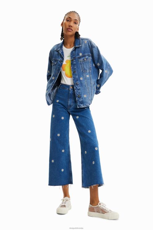 oblačila NFXLT742 ženske Desigual daisy denim jakna