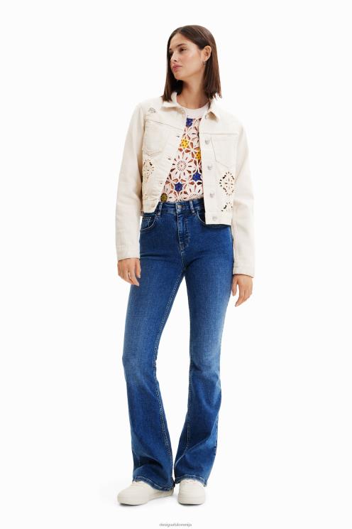 oblačila NFXLT843 ženske Desigual izrezana denim jakna