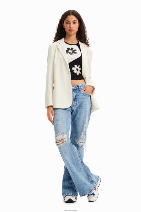 oblačila NFXLT923 ženske Desigual blazer z navadno teksturo