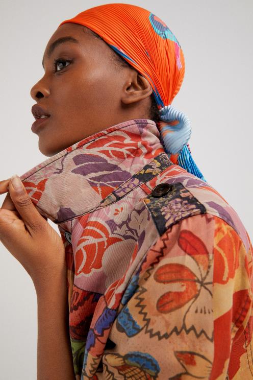 oblačila NFXLT929 ženske Desigual m. tropska patchwork jakna christian lacroix