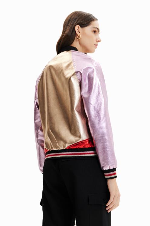 oblačila NFXLT955 ženske Desigual kovinska bomber jakna