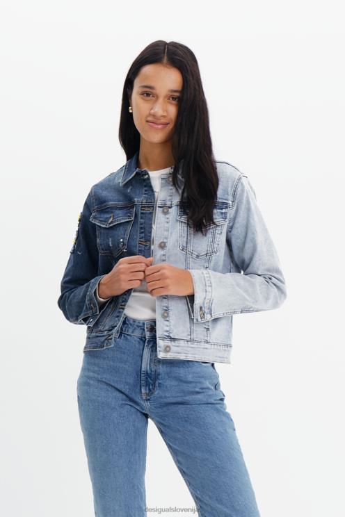 oblačila NFXLT971 ženske Desigual dvobarvna denim jakna
