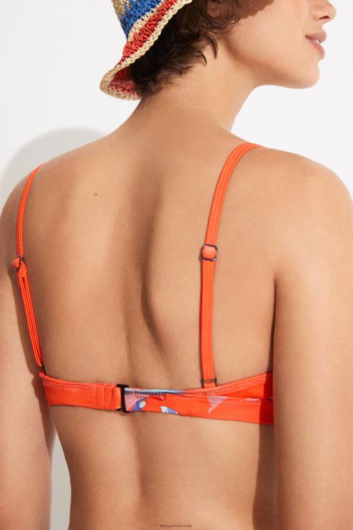 oblačila NFXLT1130 ženske Desigual zgornji del bikinija s koralnim trikotnikom