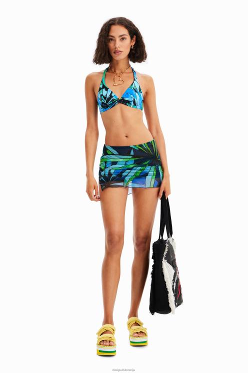 oblačila NFXLT331 ženske Desigual mini krilo iz tropskega tila