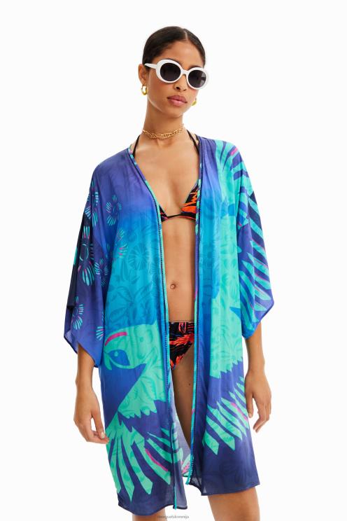oblačila NFXLT995 ženske Desigual odprt tropski kimono