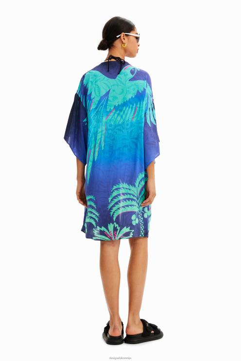 oblačila NFXLT995 ženske Desigual odprt tropski kimono