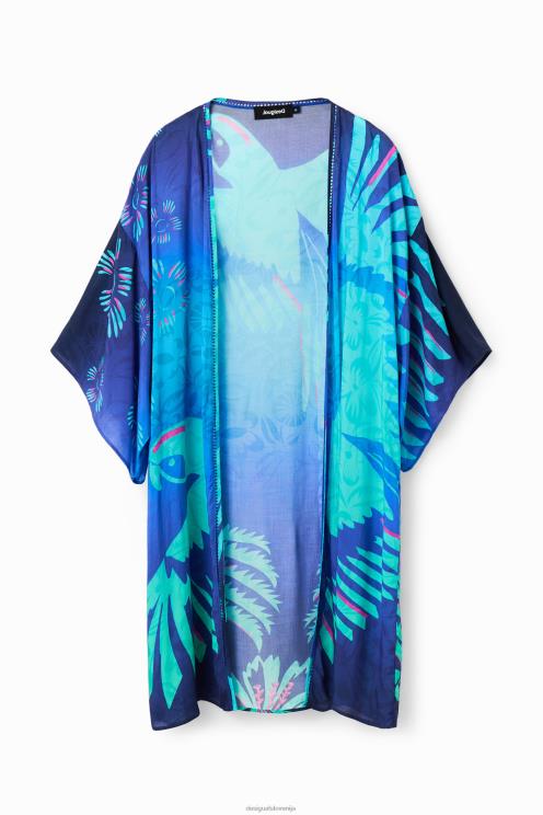 oblačila NFXLT995 ženske Desigual odprt tropski kimono
