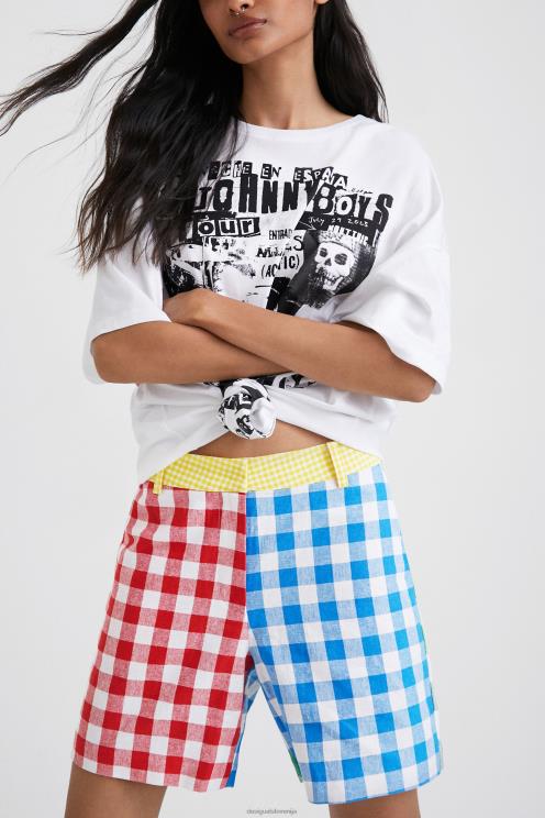 oblačila NFXLT1068 ženske Desigual kariraste kratke hlače johnson hartig