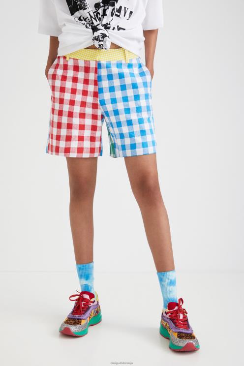 oblačila NFXLT1068 ženske Desigual kariraste kratke hlače johnson hartig