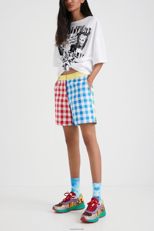 oblačila NFXLT1068 ženske Desigual kariraste kratke hlače johnson hartig