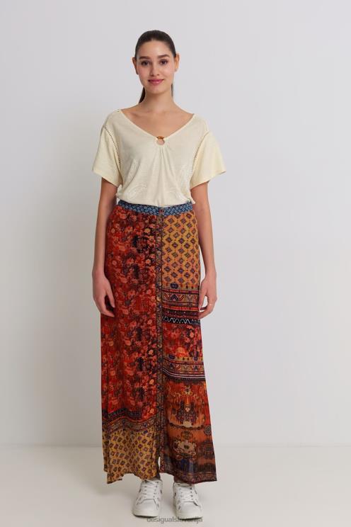 oblačila NFXLT1133 ženske Desigual dolgo cvetlično krilo