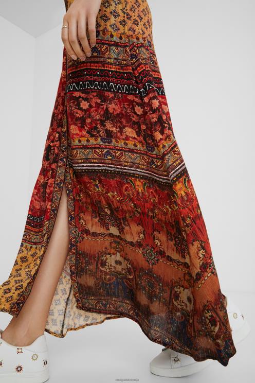 oblačila NFXLT1133 ženske Desigual dolgo cvetlično krilo