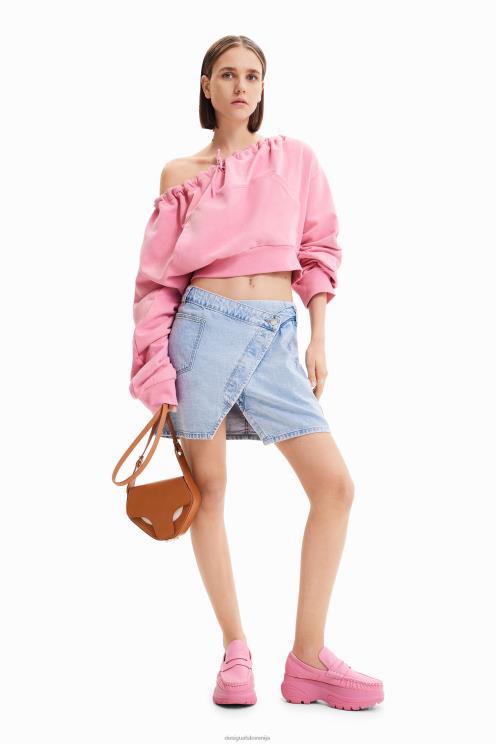 oblačila NFXLT362 ženske Desigual maitrepierre mini krilo iz jeansa