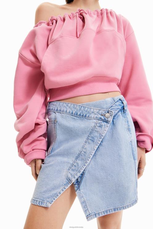 oblačila NFXLT362 ženske Desigual maitrepierre mini krilo iz jeansa