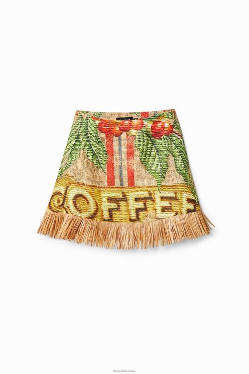 oblačila NFXLT5 ženske Desigual kratko krilo stella jean