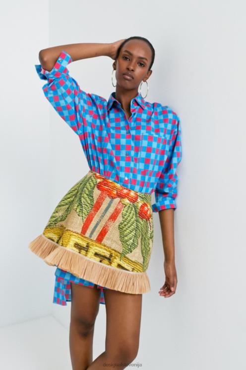 oblačila NFXLT5 ženske Desigual kratko krilo stella jean