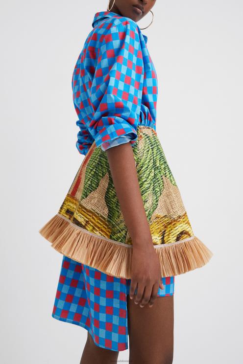 oblačila NFXLT5 ženske Desigual kratko krilo stella jean