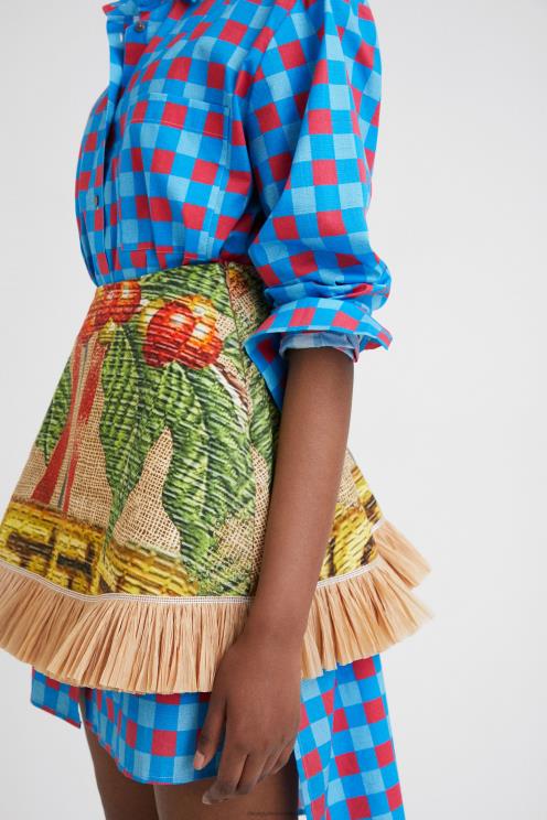 oblačila NFXLT5 ženske Desigual kratko krilo stella jean