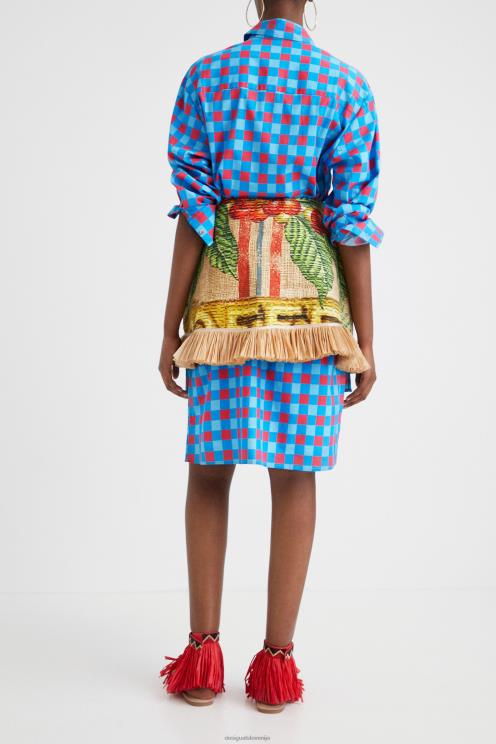 oblačila NFXLT5 ženske Desigual kratko krilo stella jean