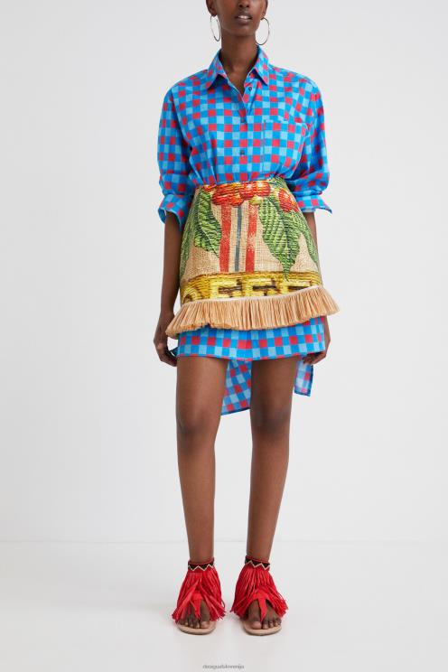 oblačila NFXLT5 ženske Desigual kratko krilo stella jean