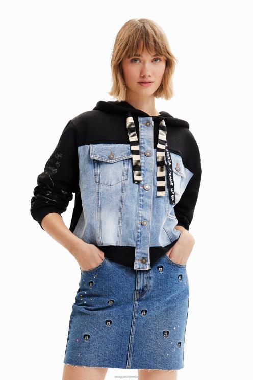 oblačila NFXLT661 ženske Desigual disneyjevo mini krilo iz džinsa Mickey Mouse