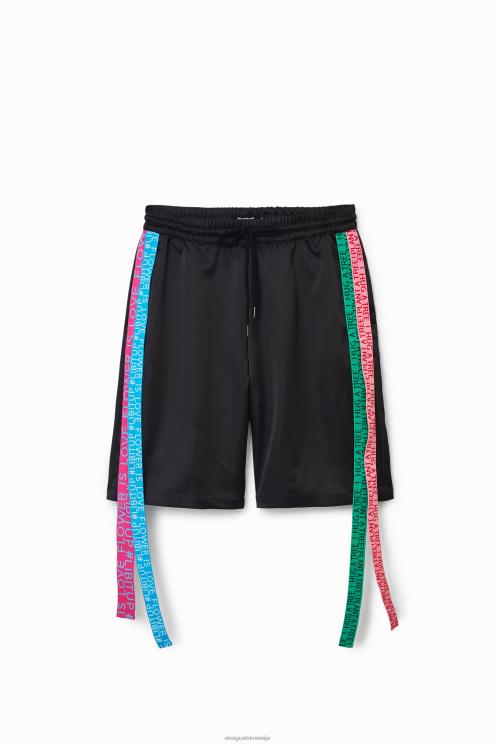 oblačila NFXLT666 ženske Desigual johnson hartig kratke hlače s trakom