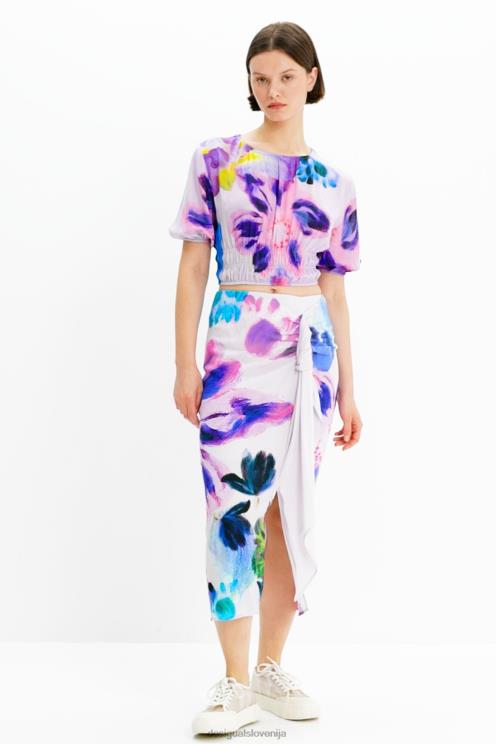 oblačila NFXLT726 ženske Desigual m. christian lacroix midi krilo z robčkom