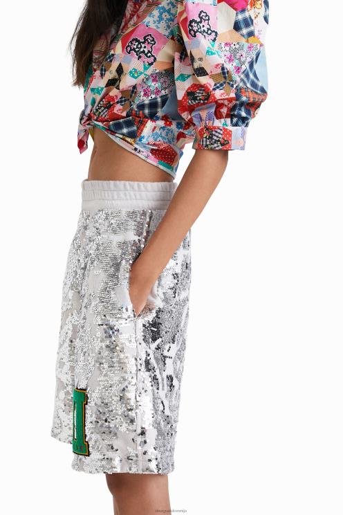 oblačila NFXLT734 ženske Desigual kratke hlače z bleščicami johnson hartig