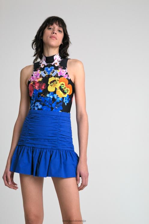 oblačila NFXLT754 ženske Desigual mini krilo z volančki