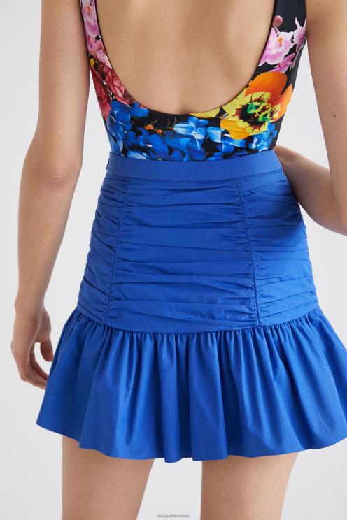 oblačila NFXLT754 ženske Desigual mini krilo z volančki