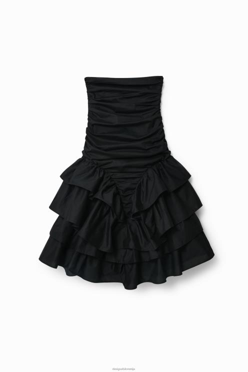 oblačila NFXLT816 ženske Desigual drapirano krilo z volančki stella jean