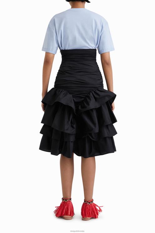 oblačila NFXLT816 ženske Desigual drapirano krilo z volančki stella jean