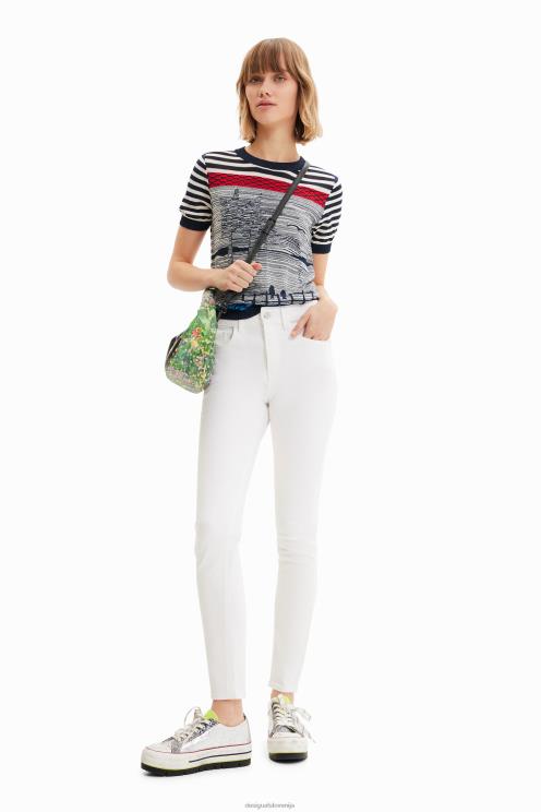 oblačila NFXLT1001 ženske Desigual pletena mornarska majica