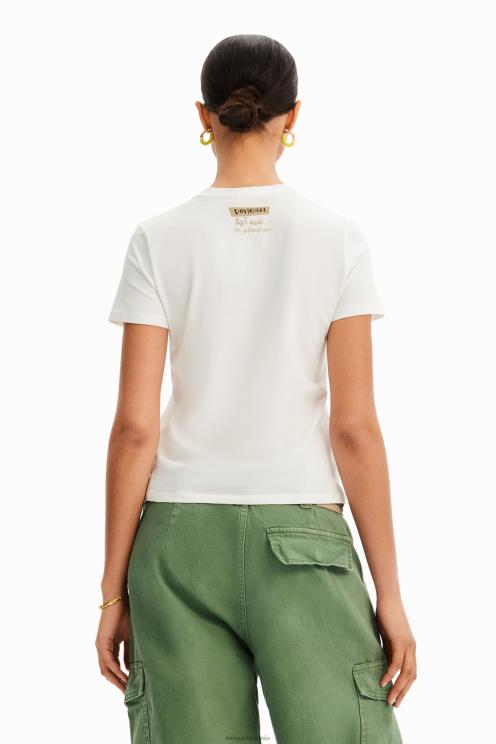 oblačila NFXLT1002 ženske Desigual majica z umetniškim obrazom