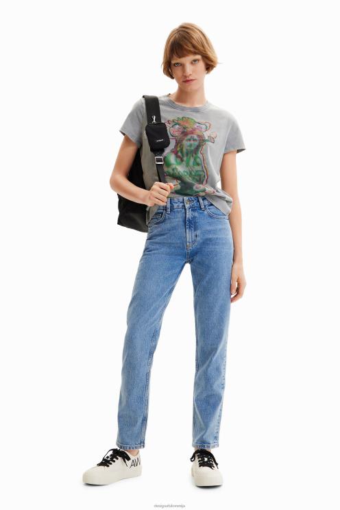 oblačila NFXLT1017 ženske Desigual naprsna majica s kratkimi rokavi