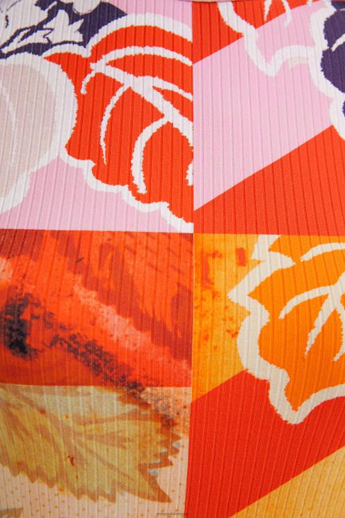 oblačila NFXLT1029 ženske Desigual m. christian lacroix rebrasta majica s kratkimi rokavi