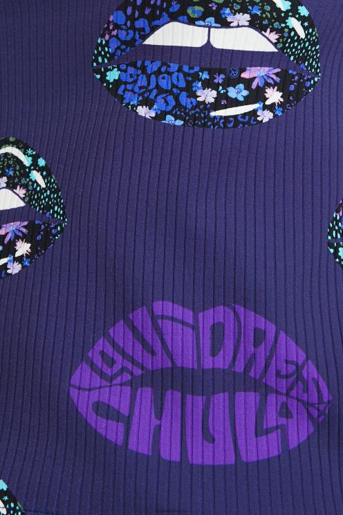 oblačila NFXLT1054 ženske Desigual rebrasta majica s kratkim izrezom