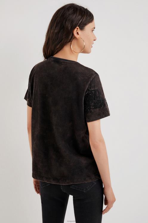 oblačila NFXLT1090 ženske Desigual umetniška majica s kačo