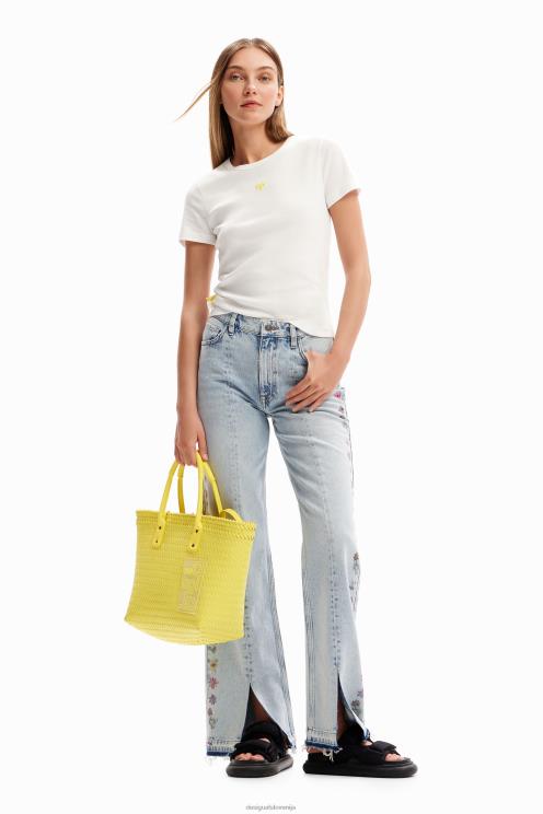 oblačila NFXLT1151 ženske Desigual osnovna srčkana majica