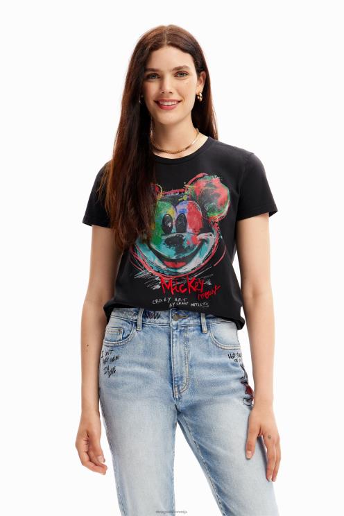 oblačila NFXLT115 ženske Desigual umetniška majica s kratkimi rokavi Mickey Mouse
